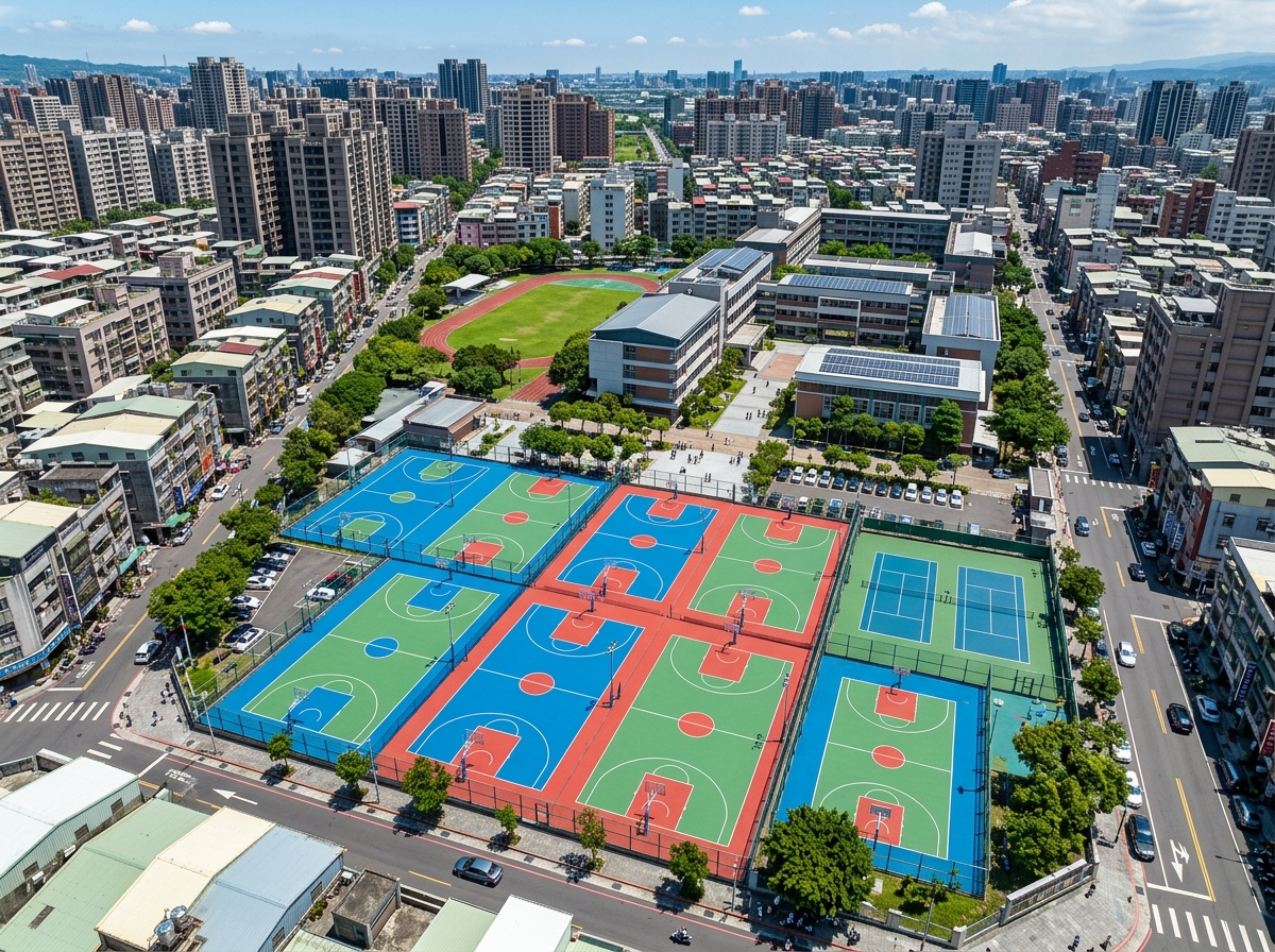 镇江市混合型塑胶跑道硅PU篮球场 - 排名